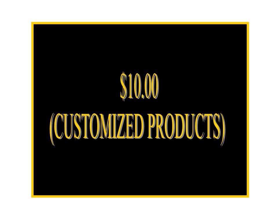 #2 Customized Products (Read Product Description For Details)